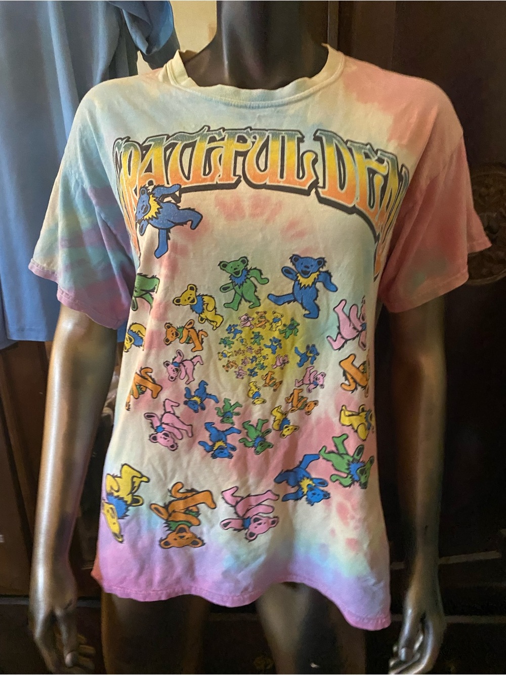 Peaceful Daze Tie-Dye Short Sleeve Graphic Tee - Multicolor